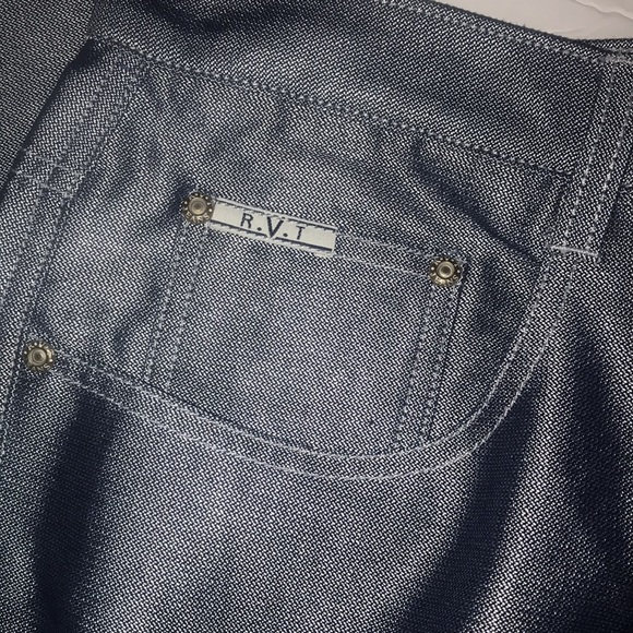 R.V.T. Women’s silver denim pants. Size 18 - Picture 3 of 14